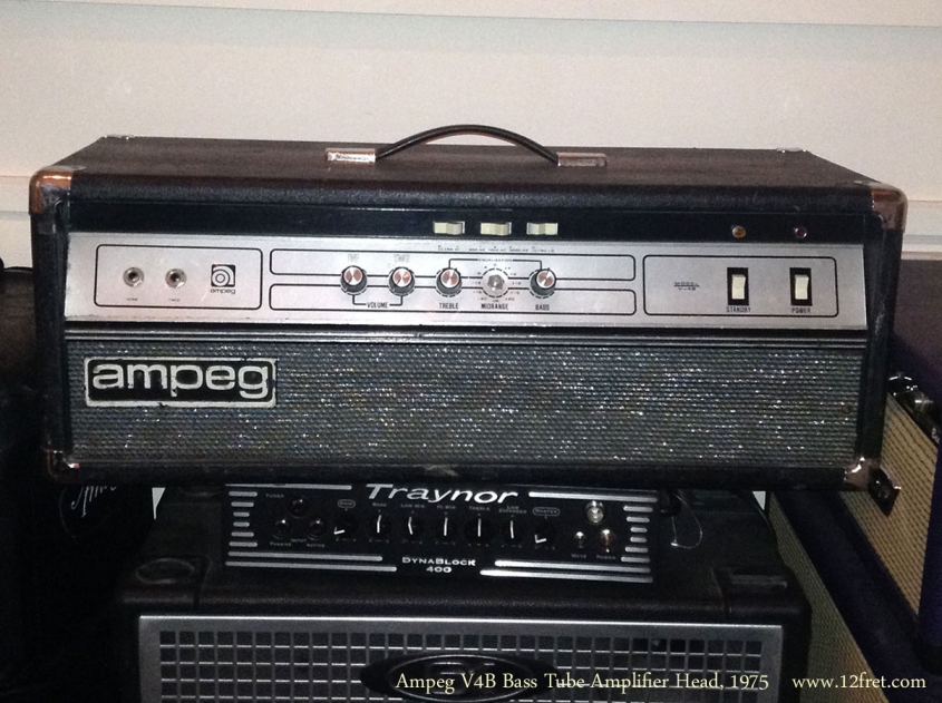 Ampeg V4B Bass Tube Amplifier Head, 1975