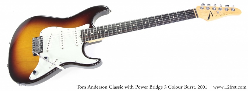 Tom Anderson Classic with Power Bridge 3 Colour Burst, 2001 Full Front View