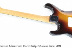 Tom Anderson Classic with Power Bridge 3 Colour Burst, 2001 Full Rear View