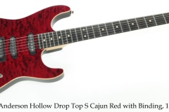Anderson Hollow Drop Top S Cajun Red with Binding, 1999 Full Front View