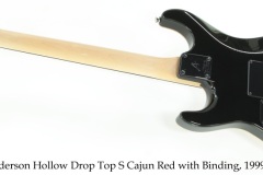 Anderson Hollow Drop Top S Cajun Red with Binding, 1999 Full Rear View