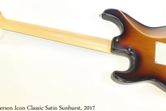 Anderson Icon Classic Satin Sunburst, 2017 Full Rear View