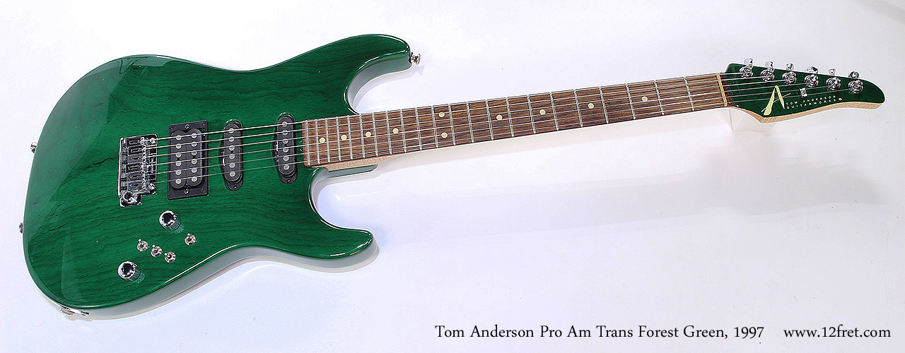 Tom Anderson Pro Am Trans Forest Green, 1997 Full Front View