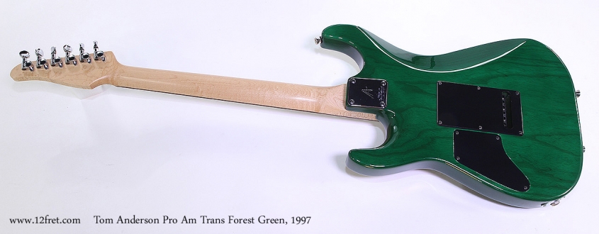 Tom Anderson Pro Am Trans Forest Green, 1997 Full Rear View