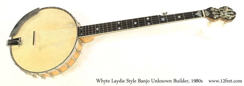 Whyte Laydie Style Banjo Unknown Builder, 1980s Full Front View