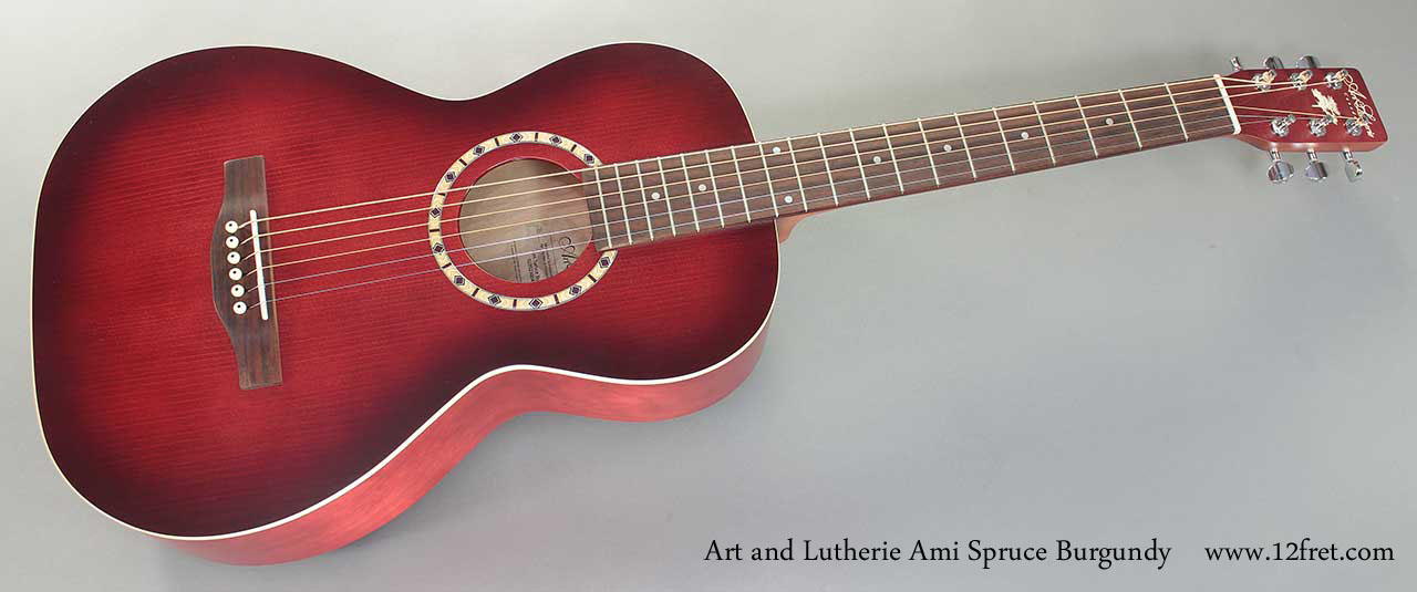 Art and Lutherie Ami Spruce Burgundy | www.12fret.com