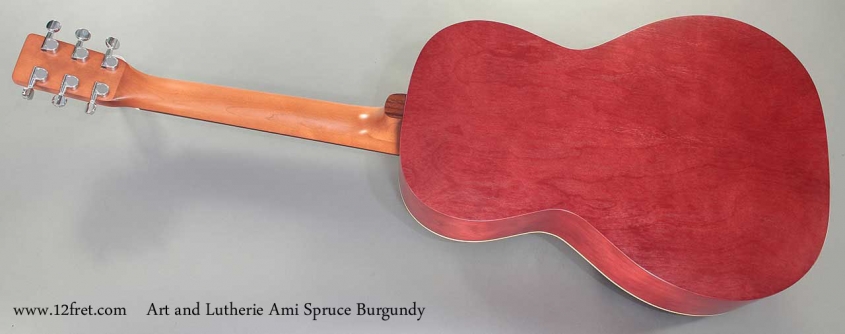 Art and Lutherie Ami Spruce Burgundy full rear view