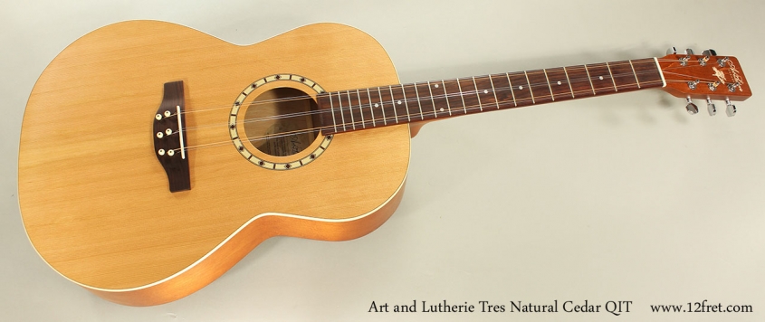 Art and Lutherie Tres Natural Cedar QIT Full Front View