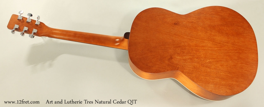 Art and Lutherie Tres Natural Cedar QIT Full Rear View