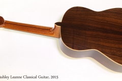 Ashley Leanne Classical Guitar, 2015   Full Rear View