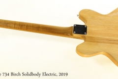 Backline 734 Birch Solidbody Electric, 2019 Full Rear View