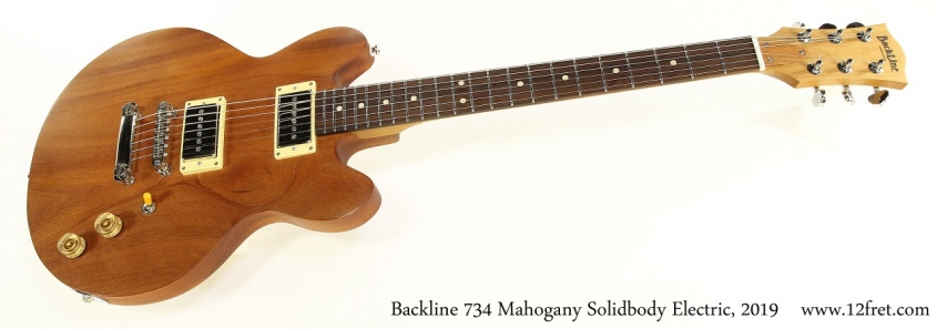 Backline 734 Mahogany Solidbody Electric, 2019 Full Front View