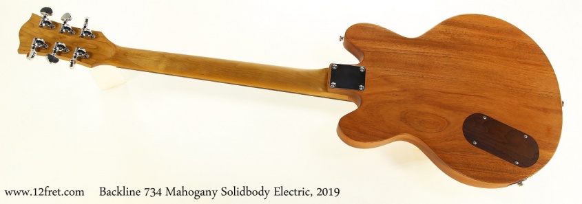 Backline 734 Mahogany Solidbody Electric, 2019 Full Rear View