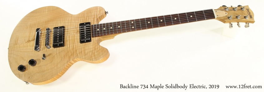 Backline 734 Maple Solidbody Electric, 2019 Full Front View