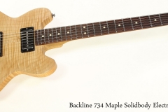 Backline 734 Maple Solidbody Electric, 2019 Full Front View