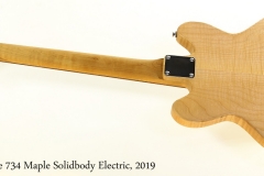 Backline 734 Maple Solidbody Electric, 2019 Full Rear View