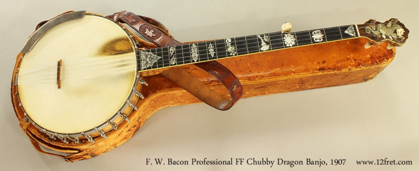 F. W. Bacon Professional FF Chubby Dragon Banjo, 1907 Full Front View