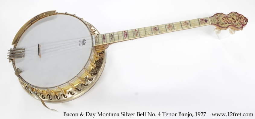 Bacon & Day Montana Silver Bell No. 4 Tenor Banjo, 1927 Full Front View