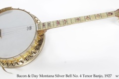Bacon & Day Montana Silver Bell No. 4 Tenor Banjo, 1927 Full Front View