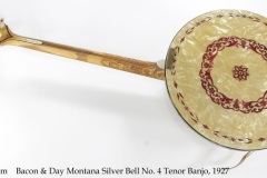 Bacon & Day Montana Silver Bell No. 4 Tenor Banjo, 1927 Full Rear View