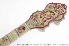 Bacon & Day Montana Silver Bell No. 4 Tenor Banjo, 1927 Head Front View