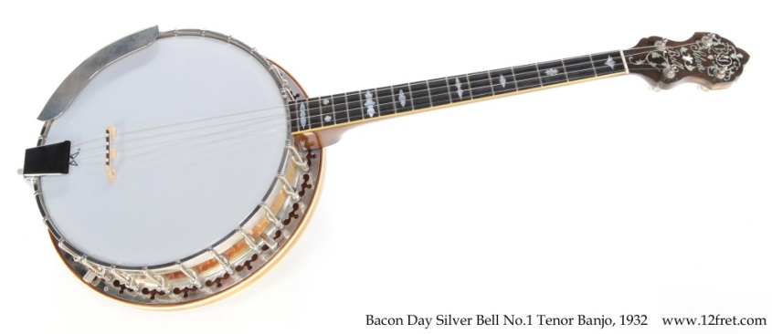 Bacon-Day Silver Bell No.1 Tenor Banjo, 1932 Full Front View