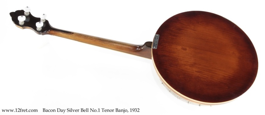 Bacon-Day Silver Bell No.1 Tenor Banjo, 1932 Full Rear View