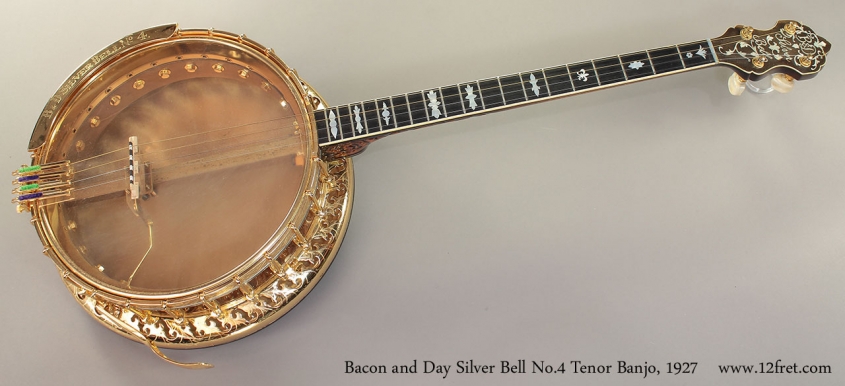 Bacon and Day Silver Bell No.4 Tenor Banjo, 1927 full front view