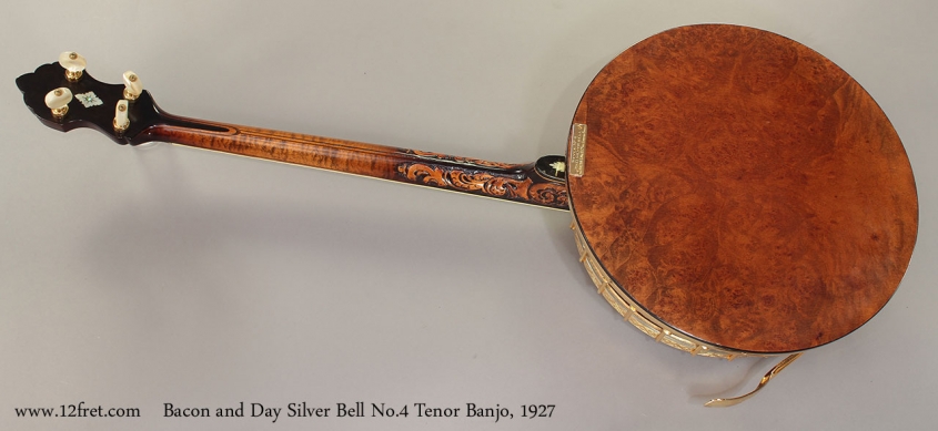 Bacon and Day Silver Bell No.4 Tenor Banjo, 1927 full rear view