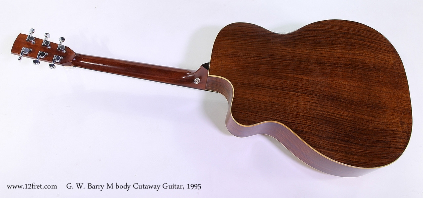 G. W. Barry M body Cutaway Guitar, 1995 Full Rear View