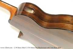 G W Barry Mod C CW Malaysian Blackwood with Arm Rest, 2019 Sound Port View