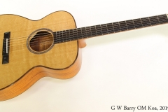 G W Barry OM Koa, 2019 Full Front View