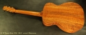 G.W. Barry OM Koa, 2012 Full Rear View