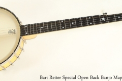 Bart Reiter Special Open Back Banjo Maple, 2008 Full Front View