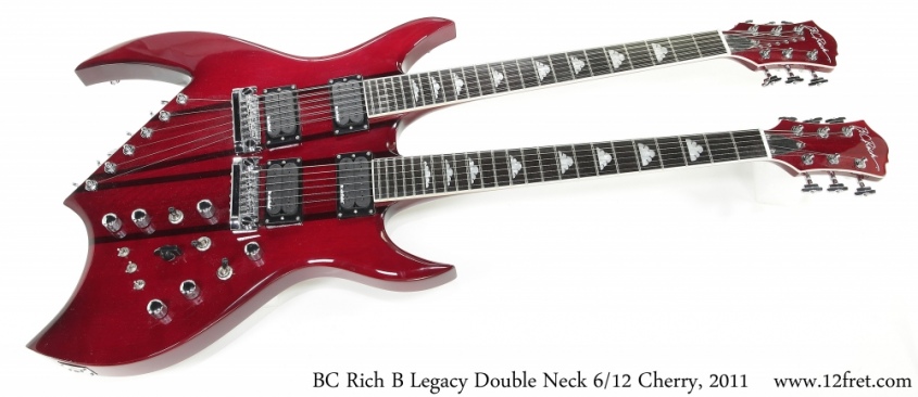 BC Rich B Legacy Double Neck 6/12 Cherry, 2011 Full Front View