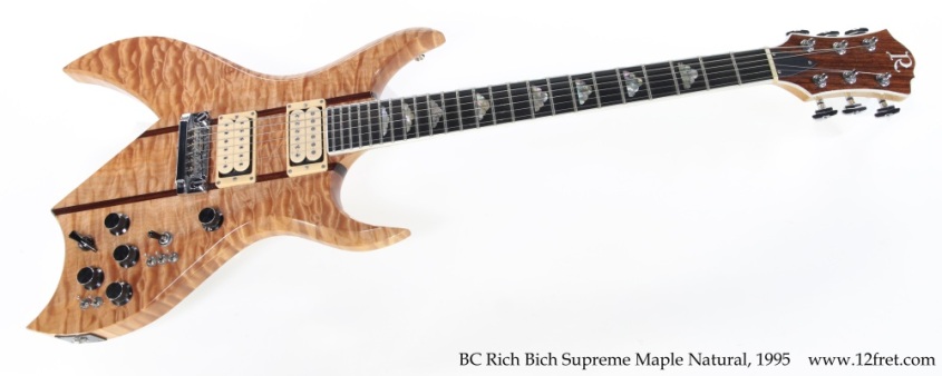 BC Rich Bich Supreme Maple Natural, 1995 Full Front View