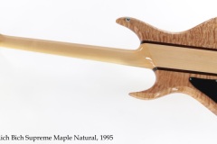 BC Rich Bich Supreme Maple Natural, 1995 Full Rear View