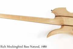 B C Rich Mockingbird Bass Natural, 1980 Full Rear View