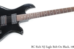 BC Rich NJ Eagle Bolt-On Black, 1984 Full Front View