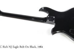 BC Rich NJ Eagle Bolt-On Black, 1984 Full Rear View