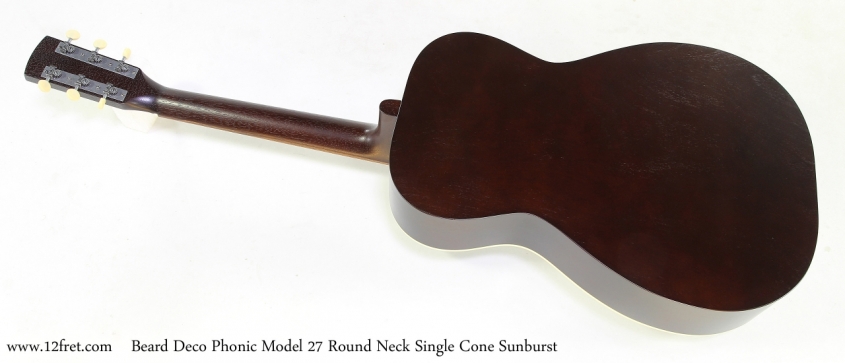 Beard Deco Phonic Model 27 Round Neck Single Cone Sunburst   Full Rear View