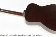 Beard Deco Phonic Model 27 Round Neck Single Cone Sunburst   Full Rear View