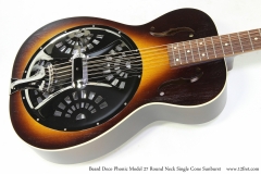 Beard Deco Phonic Model 27 Round Neck Single Cone Sunburst   Top View