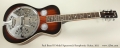Paul Beard R Model Squareneck Resophonic Guitar, 2011 Full Front View