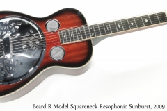 Beard R Model Squareneck Resophonic Sunburst, 2009 Full Front View