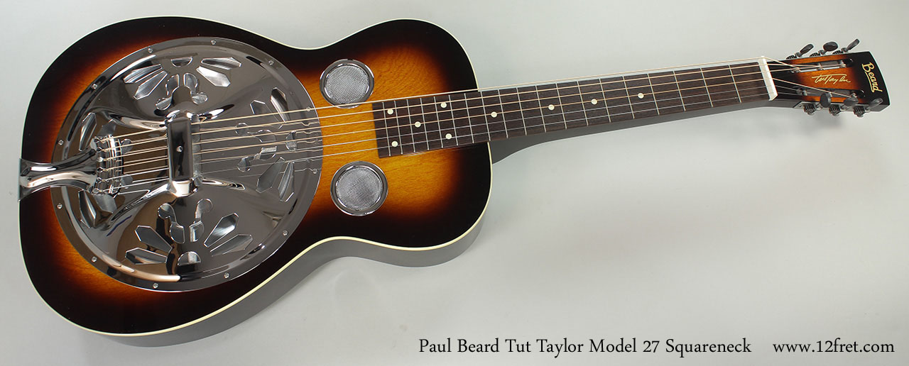 Paul Beard Tut Taylor Model 27 Squareneck Full Front View