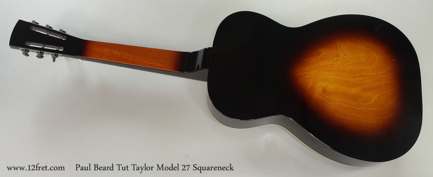 Paul Beard Tut Taylor Model 27 Squareneck Full Rear View