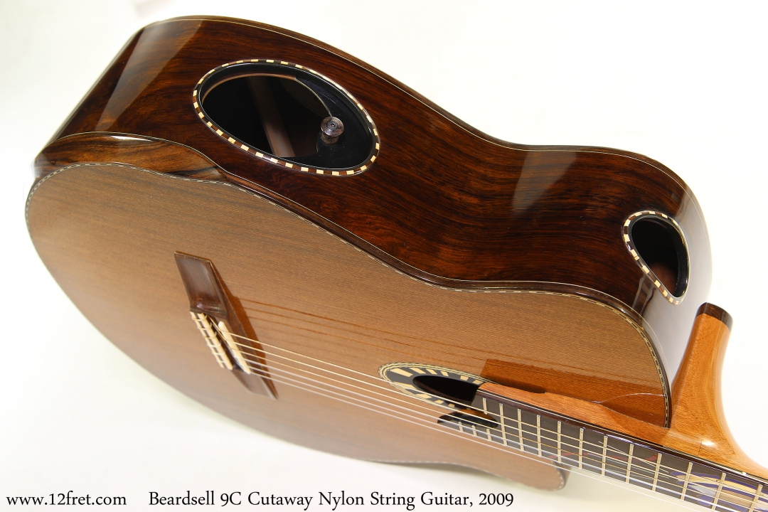 Beardsell 9C Cutaway Nylon String Guitar, 2009 Side View