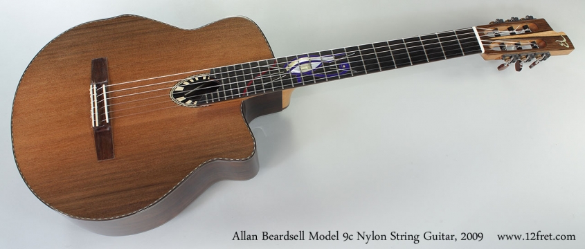 Allan Beardsell Model 9c Nylon String Guitar, 2009 Full Front View