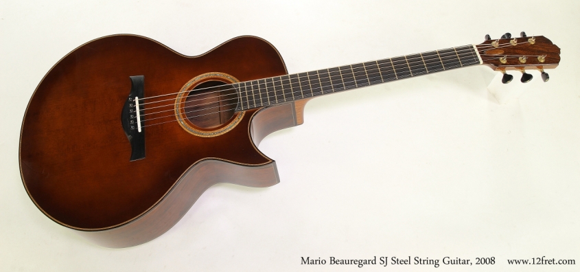 Mario Beauregard SJ Steel String Guitar, 2008   Full Front View